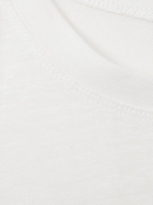 Linen Waterfall Vest in White
