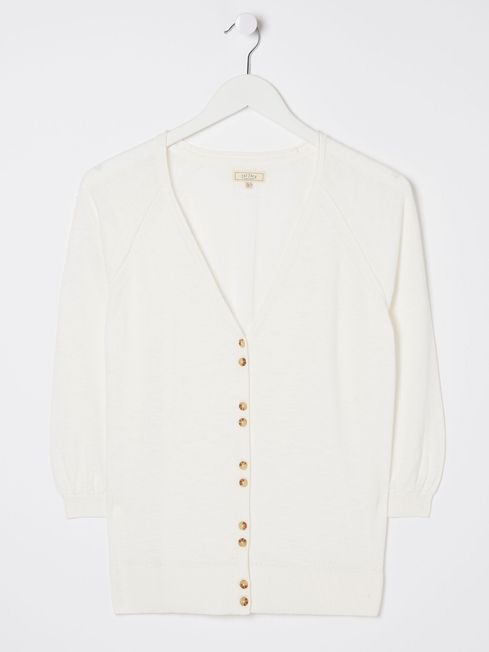Rose White Cardigan FatFace
