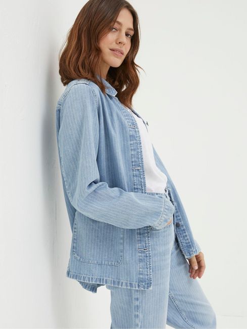 Denim worker jacket womens cheap