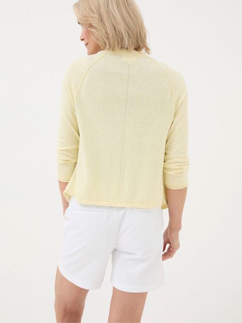 Fatface yellow cardigan online