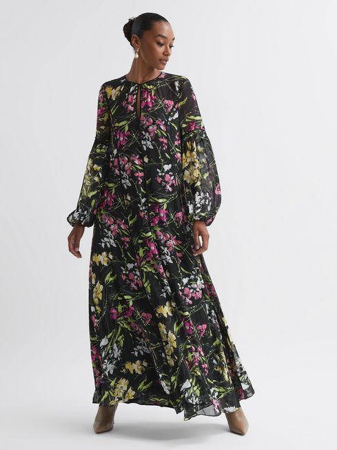 Florere Printed Maxi Dress - REISS