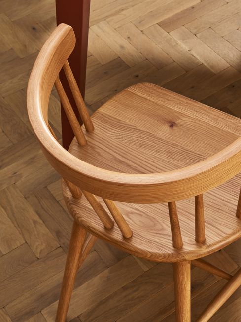 Honey oak online dining chairs
