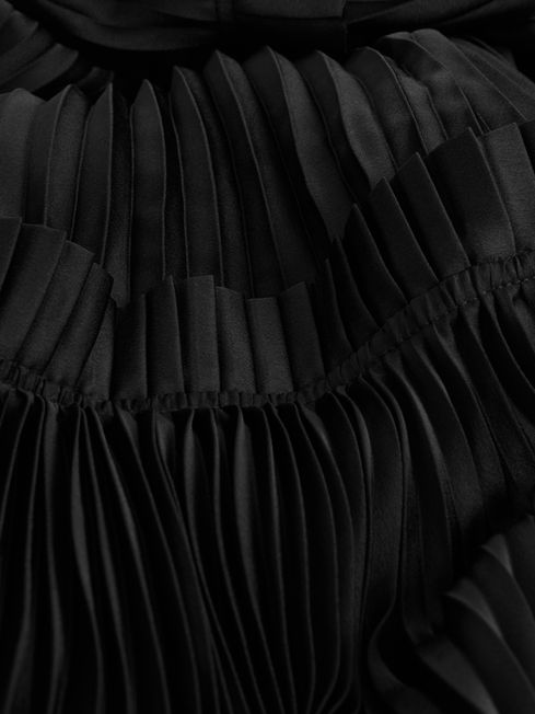 Acler Ruffle Halterneck Maxi Dress in Black