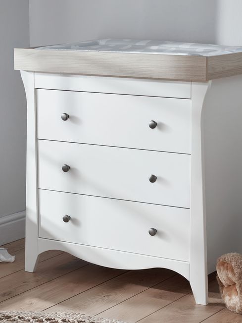 Buy Cuddle Co Cuddleco Clara 3pc Set 3 Drawer Dresser and Cot Bed