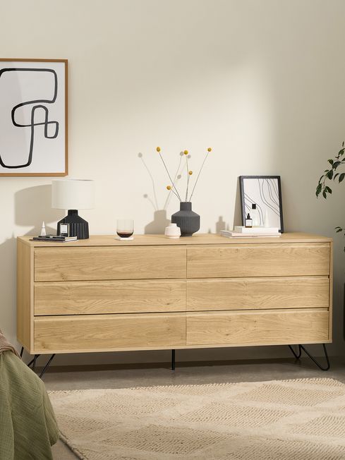 Elona wide chest of clearance drawers