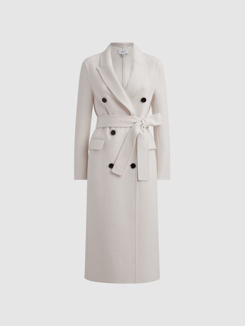 Belted deals white coat