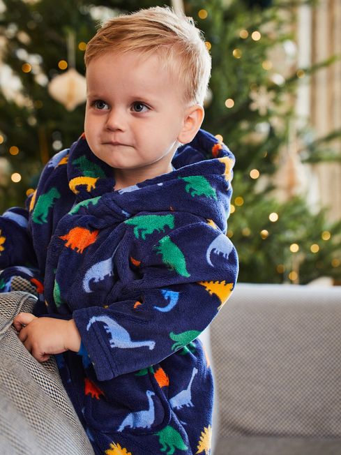 Buy JoJo Maman B b Dinosaur Print Dressing Gown from the JoJo