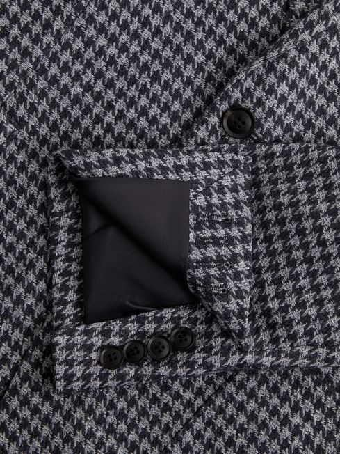 Reiss dogtooth blazer top