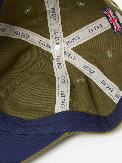 Green Plain Baseball Cap FatFace