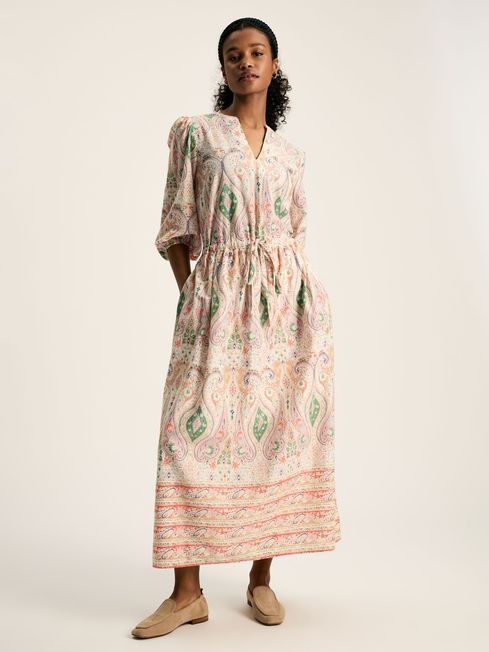 Anais Multi Paisley Printed Maxi Dress Joules