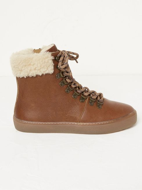 Brown Romy Hybrid Hiker Ankle Boots FatFace