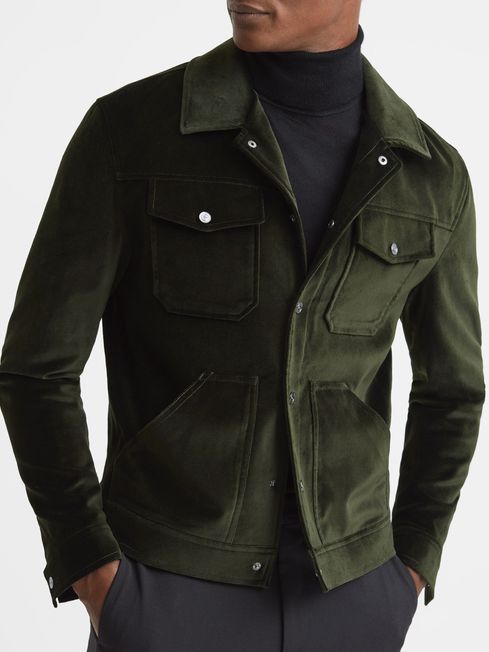 Reiss velvet outlet jacket