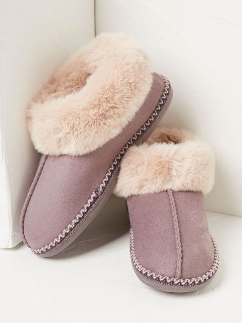 Purple slipper boots on sale