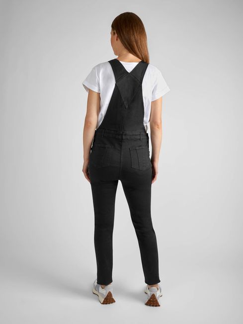 Skinny denim dungarees clearance womens