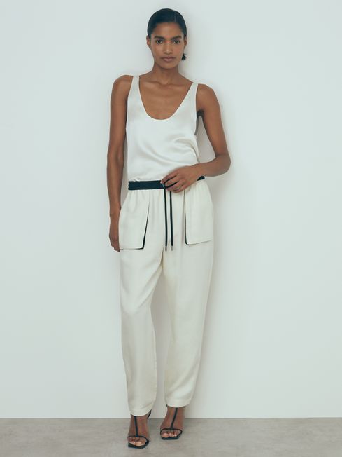 Atelier Relaxed Contrast Detail Cargo Trousers