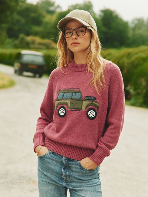 Joules lilly jumper plum cheap