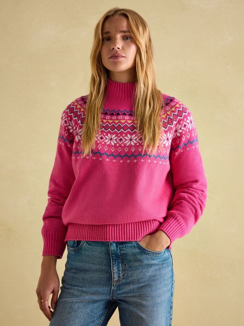 Pink fairisle jumper 2025
