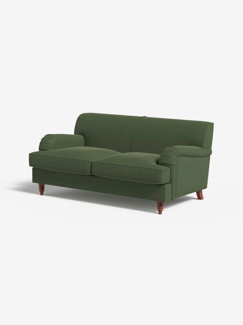 .COM Matt Velvet Grass Green Orson 2 Seater Sofa
