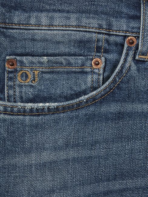 Oscar Jacobson Slim Fit Jeans in Denim Blue