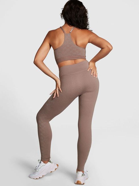 Iced Coffee Checkered Seamless Workout Legging Shine Victoria s Secret United Kingdom