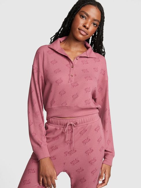 Victoria's secret pink thermal sleep shirt deals