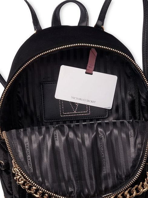 Victoria secret velvet backpack clearance