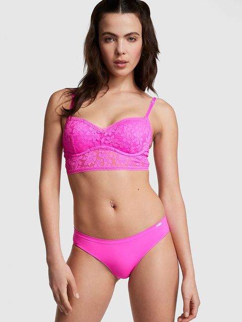 Victoria's Secret PINK Pink Berry Lace Wired Push Up Bralette