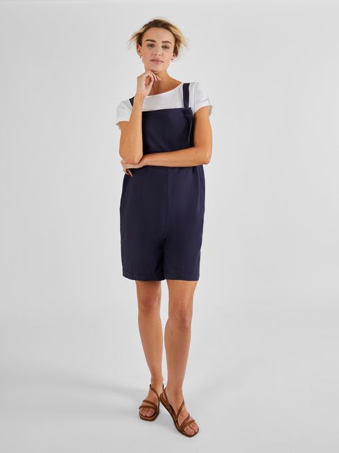 Buy JoJo Maman B b Short Maternity Linen Blend Dungarees from the