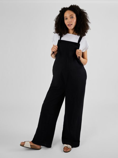 Black dungarees womens uk online
