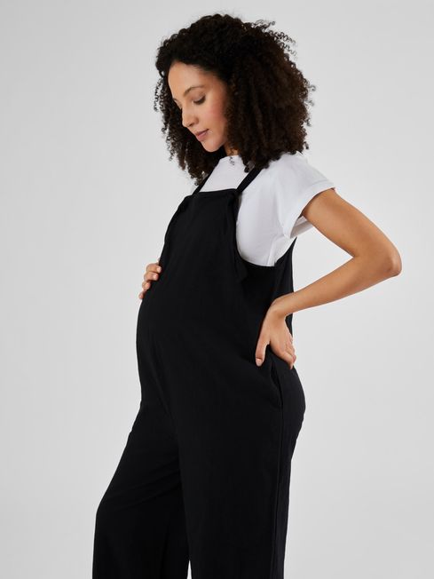 Linen store maternity dungarees