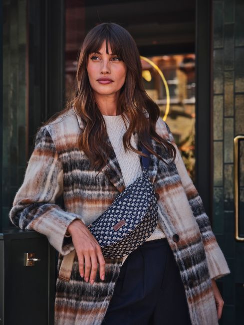 Brown Marin Wool Blend Coat FatFace