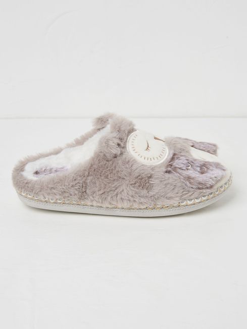 Ladies owl slippers sales