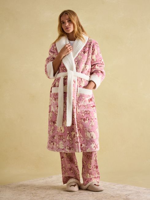 Joules dressing gown womens shop