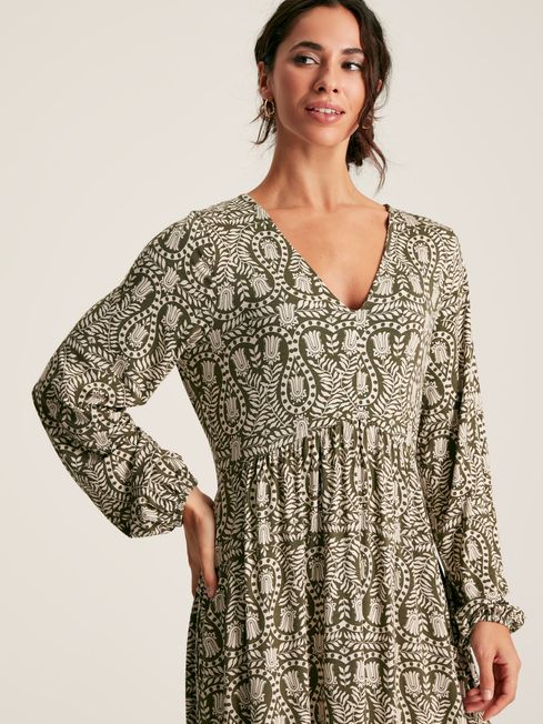 Long sleeve printed dress online