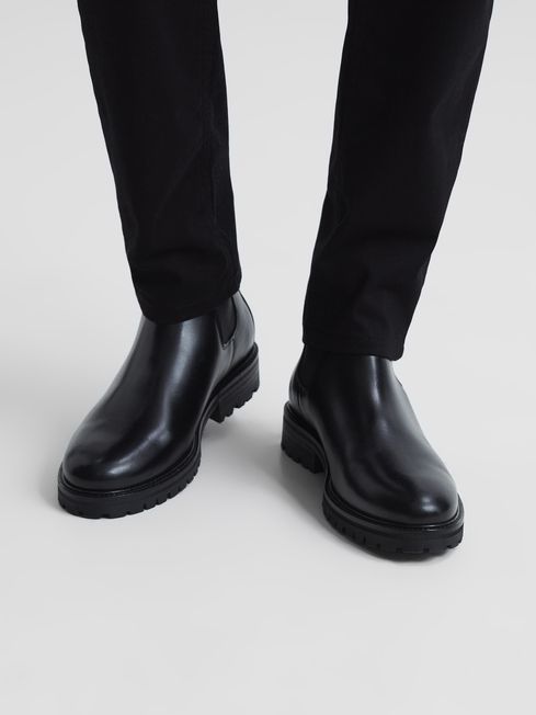 Reiss Chiltern Leather Chelsea Boots REISS