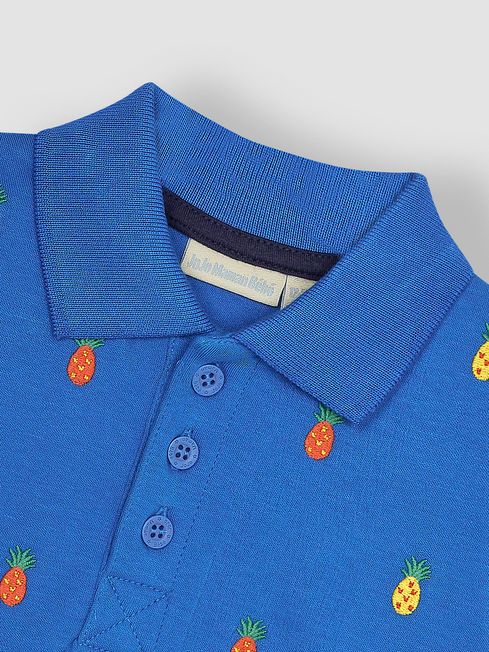 Pineapple polo shirt top