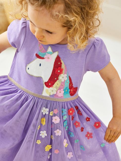 Lilac Pretty Unicorn Tulle Party Dress