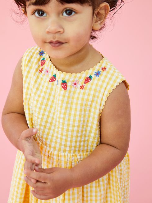 Next yellow gingham dress sale