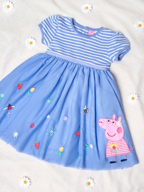 Peppa Pig Tulle Party Dress in Cornflower JoJo Maman Bebe