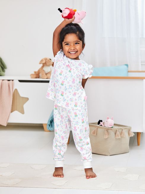 Cream Peppa Pig Jersey Pyjamas JoJo Maman Bebe