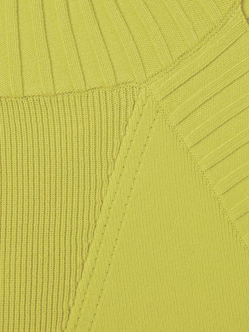 Florere Knitted Halter Neck Vest in Lime