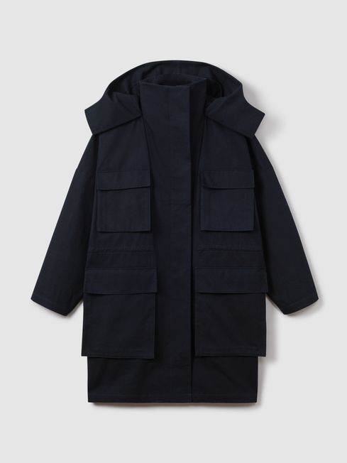 Cotton parka jacket store
