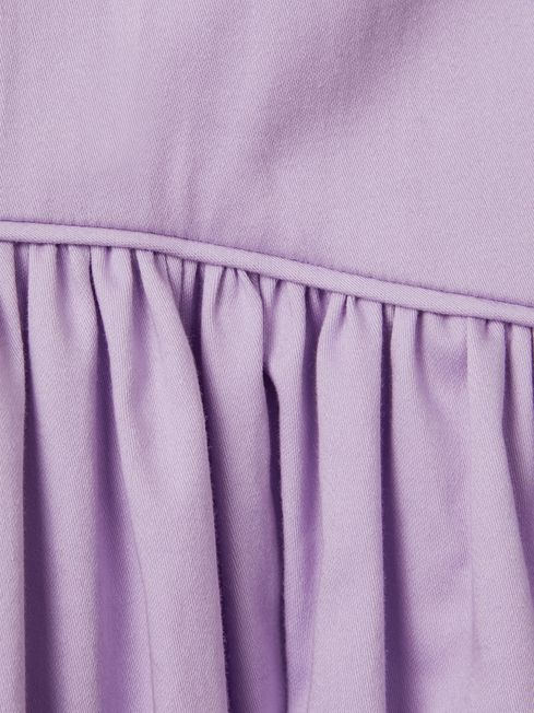 Florere Side Tie Midi Dress in Lilac