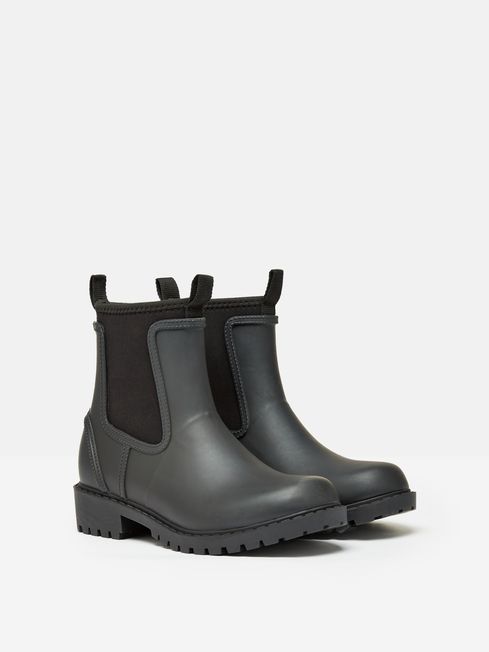 Joules black jumper dog wellies sale