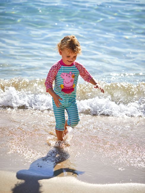 Pink Peppa Pig UPF 50 1 Piece Sun Protection Suit