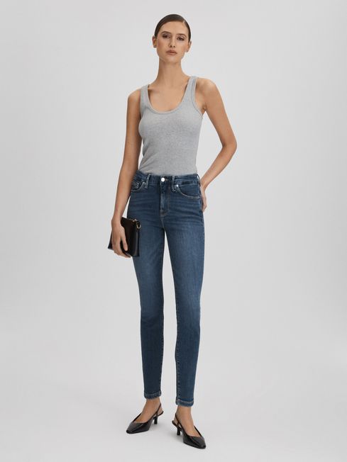 Cropped skinny jeans womens clearance