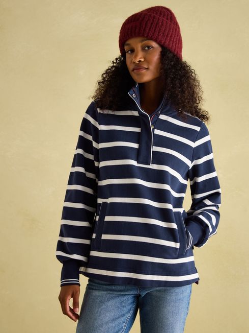Navy blue quarter zip sweatshirt sale