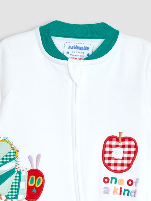White The Very Hungry Caterpillar Sleepsuit