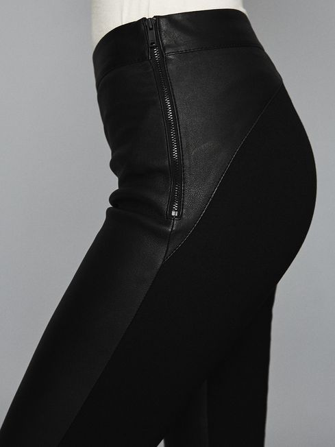 Reiss leather leggings store