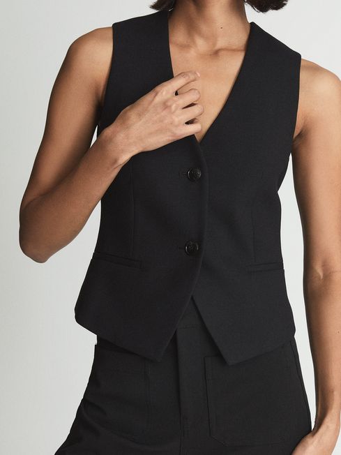 Ladies cheap black waistcoat